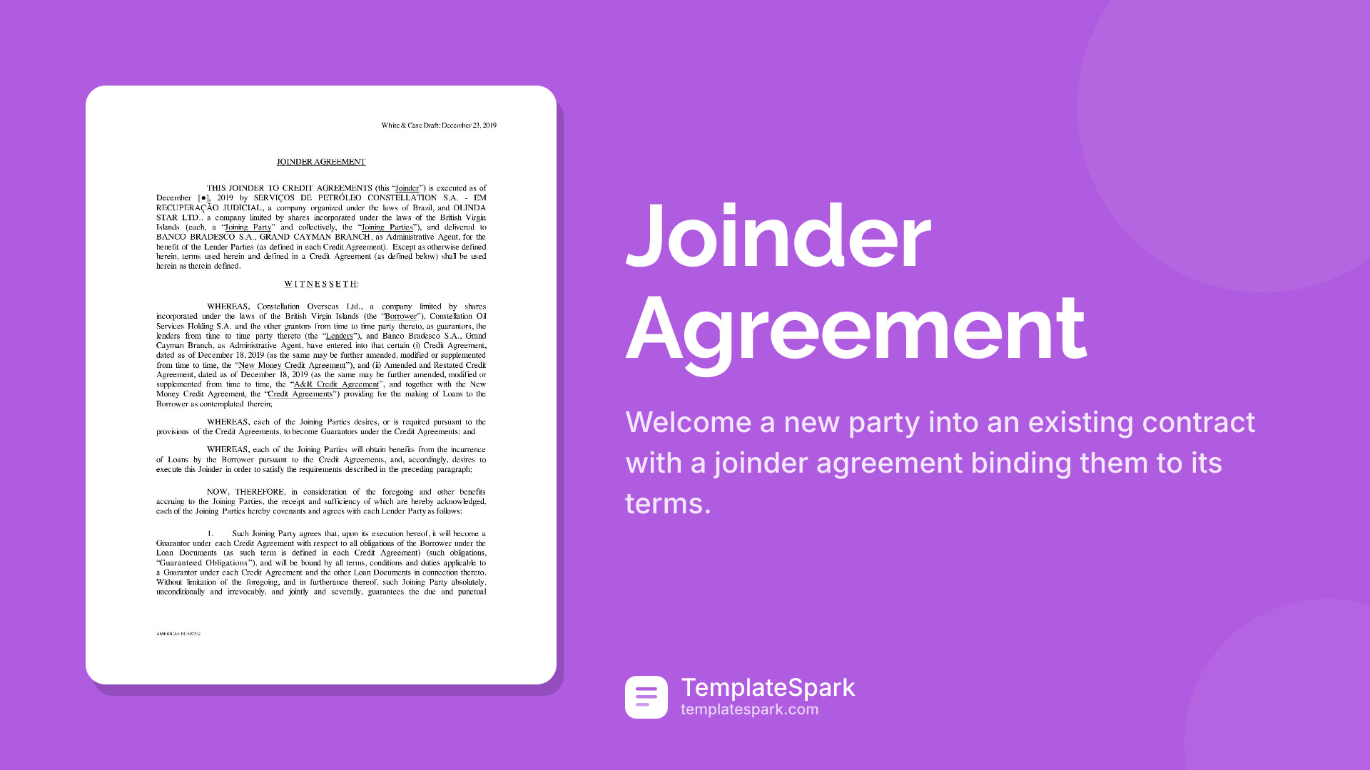 Joinder Agreement