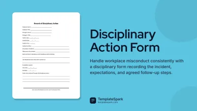 Disciplinary Action Form