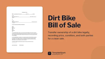 Dirt Bike Bill of Sale