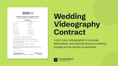 Wedding Videography Contract