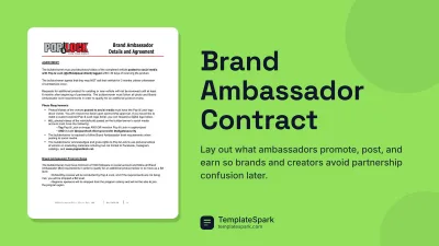 Brand Ambassador Contract