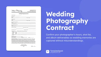 Wedding Photography Contract