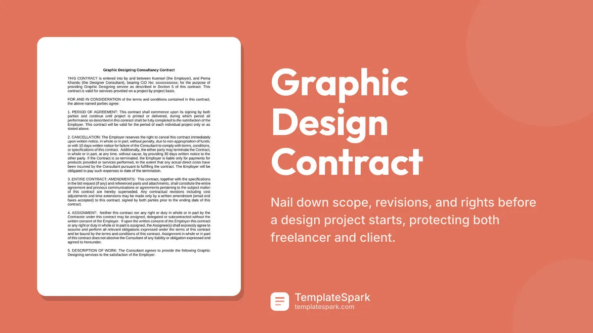 Graphic Design Contract Graphic Design Contract