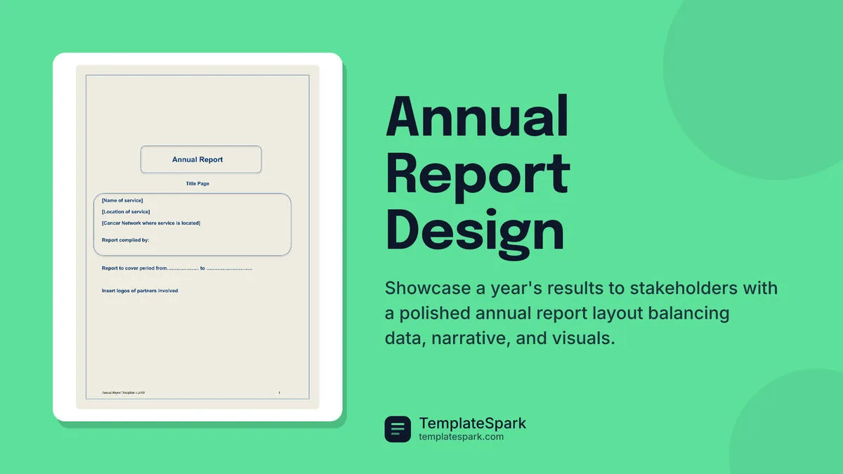 Annual Report Design Annual Report Design