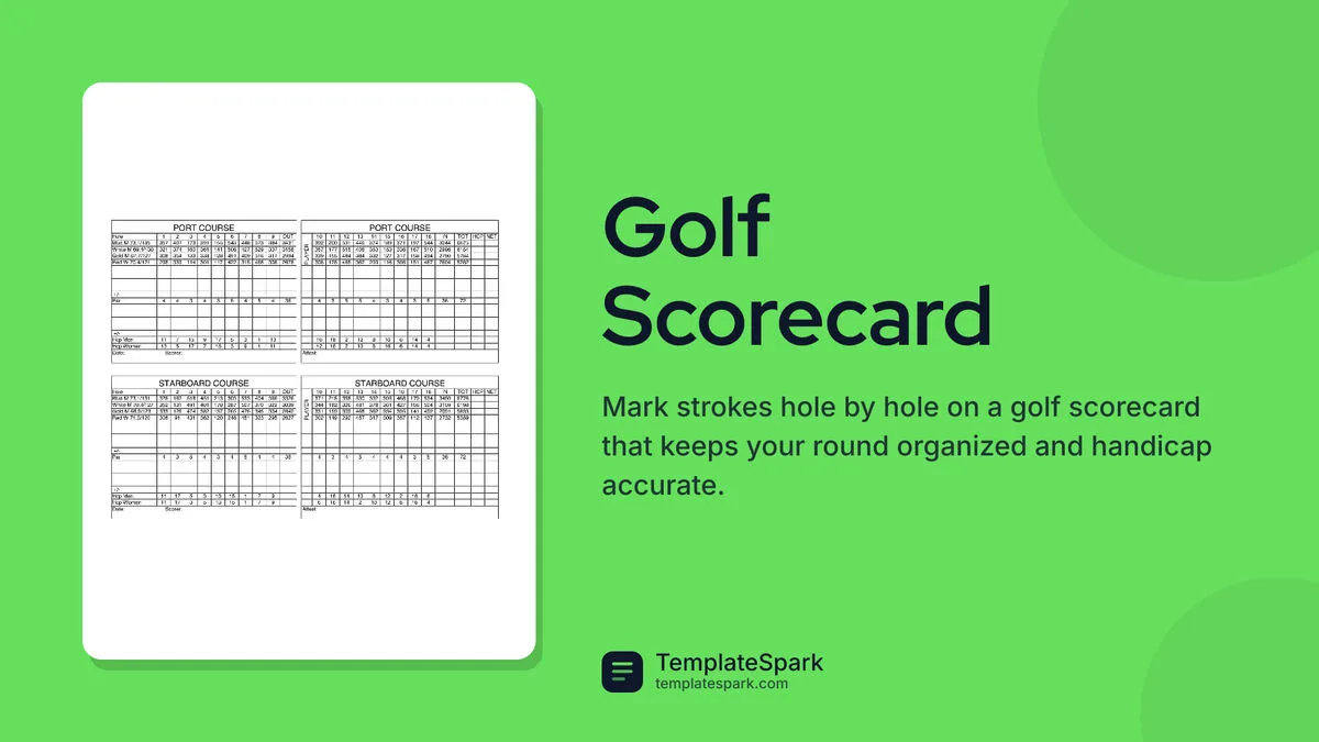 Golf Scorecard