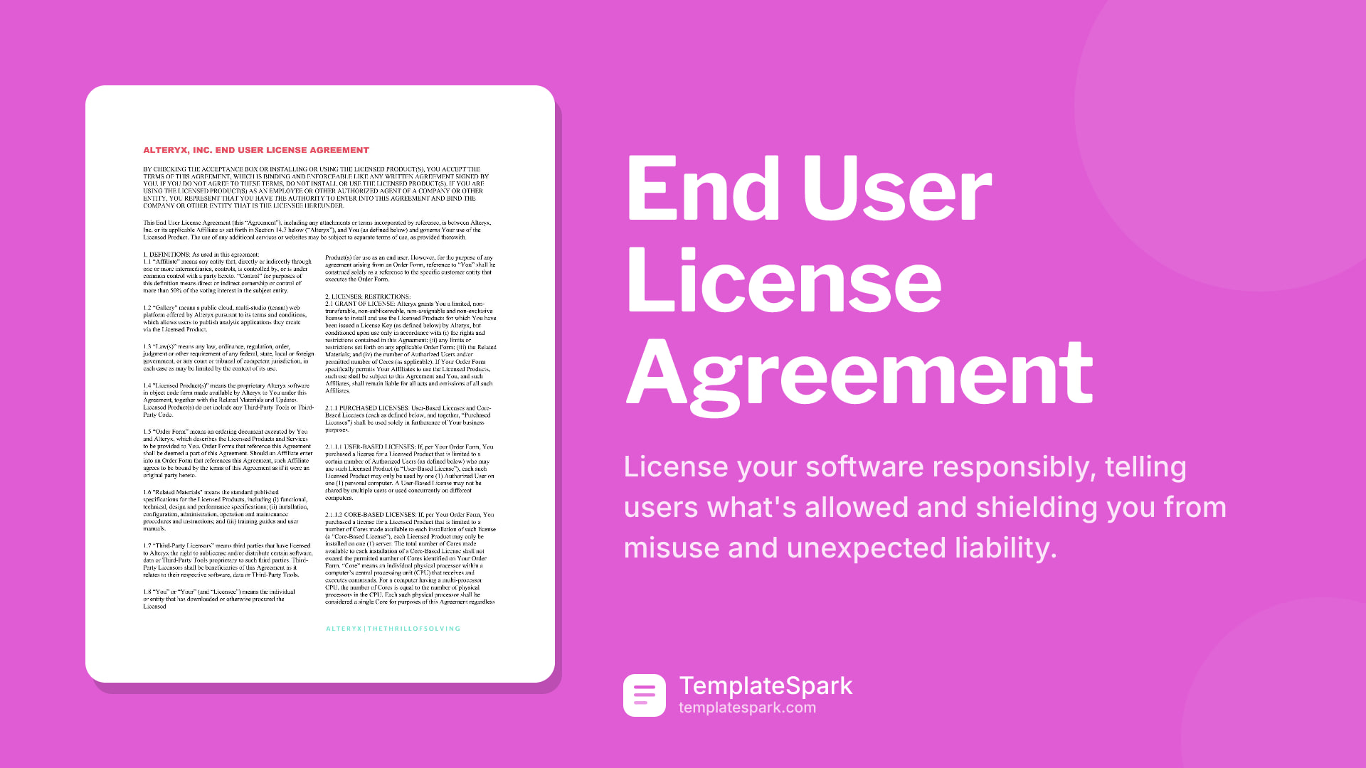 End User License Agreement