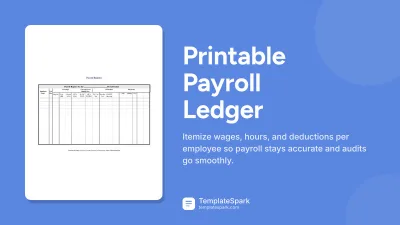 Printable Payroll Ledger preview