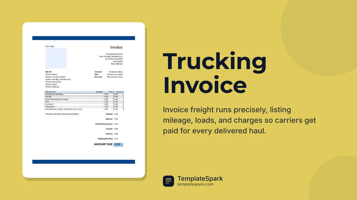 Trucking Invoice
