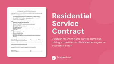 Residential Service Contract