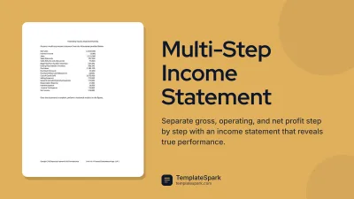 Multi-Step Income Statement