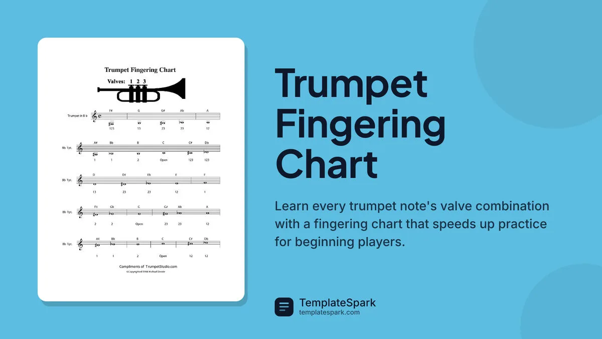 Trumpet Fingering Chart