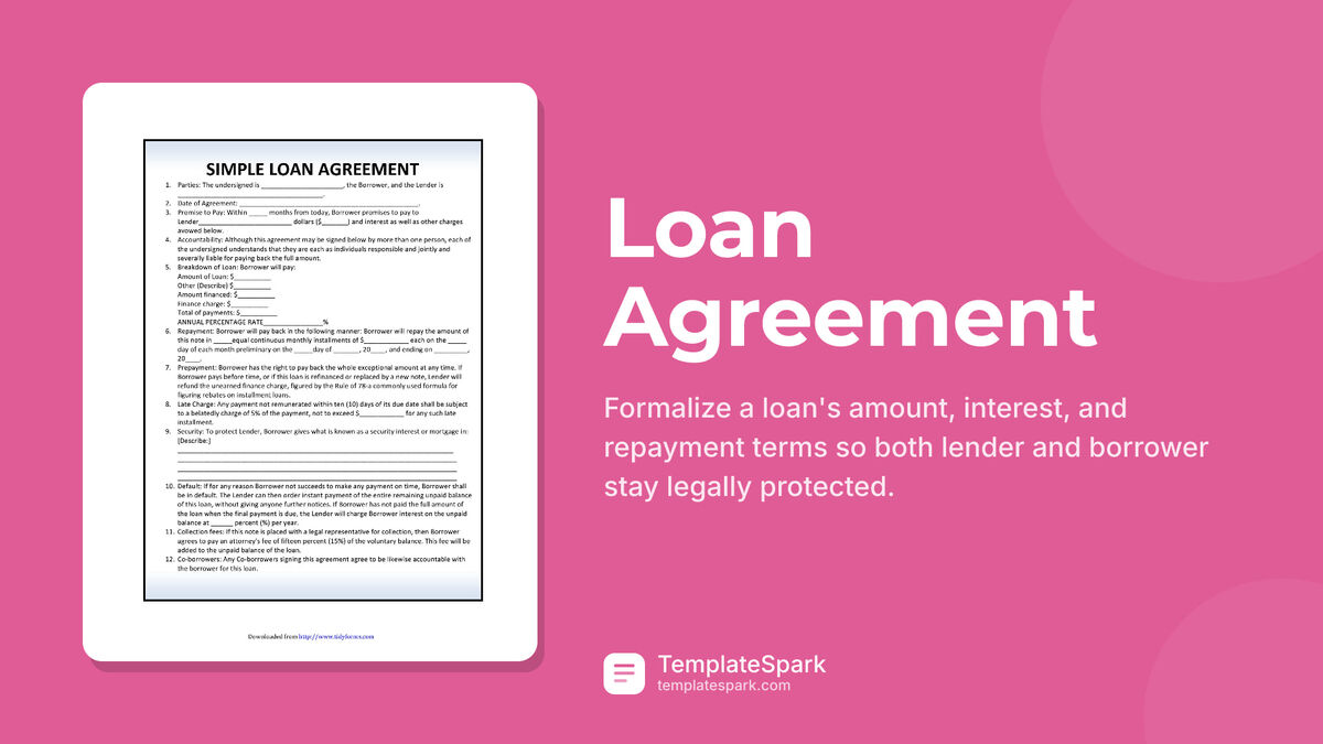 Loan Agreement preview