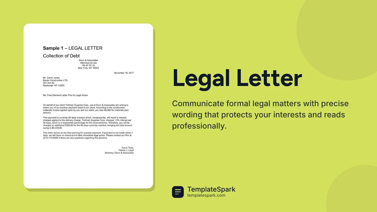 Legal Letter Legal Letter
