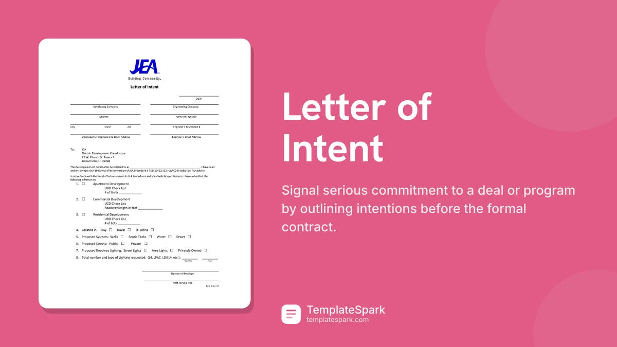 Letter of Intent Letter of Intent