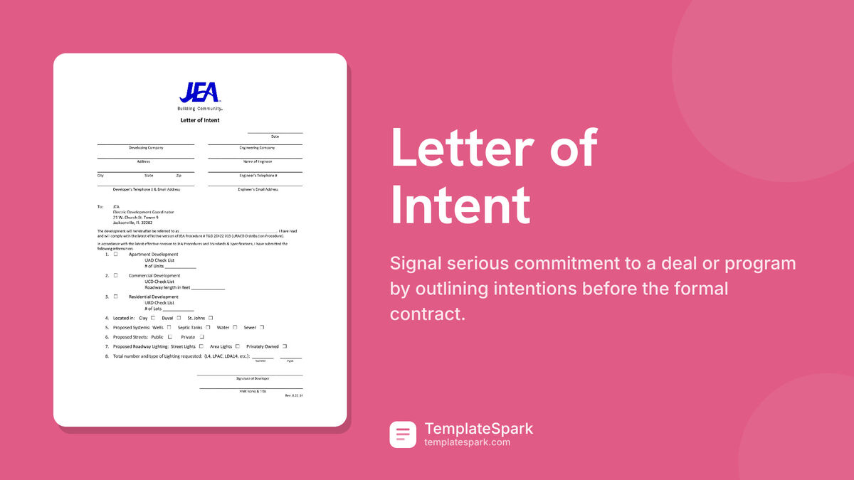 Letter of Intent