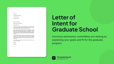 Letter of Intent for Graduate School