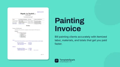 Painting Invoice preview