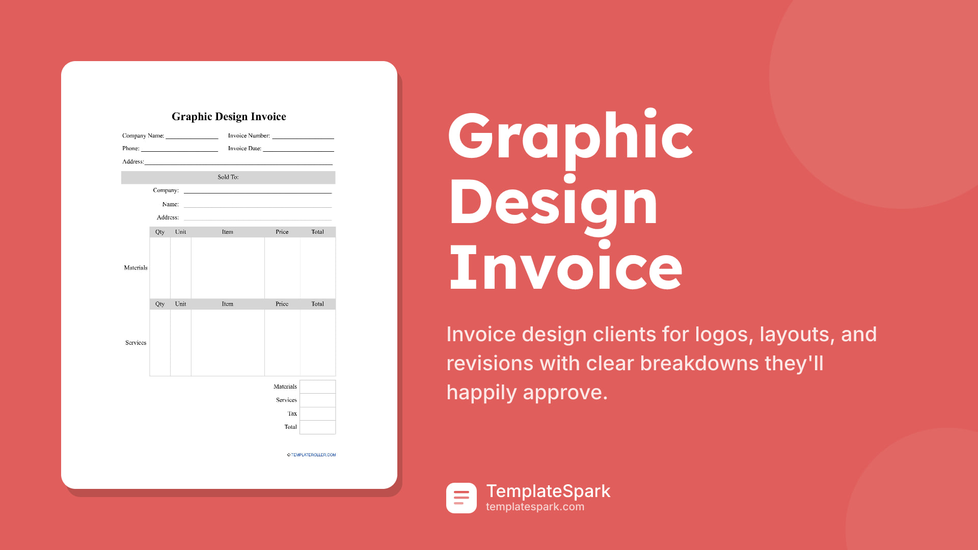 Graphic Design Invoice