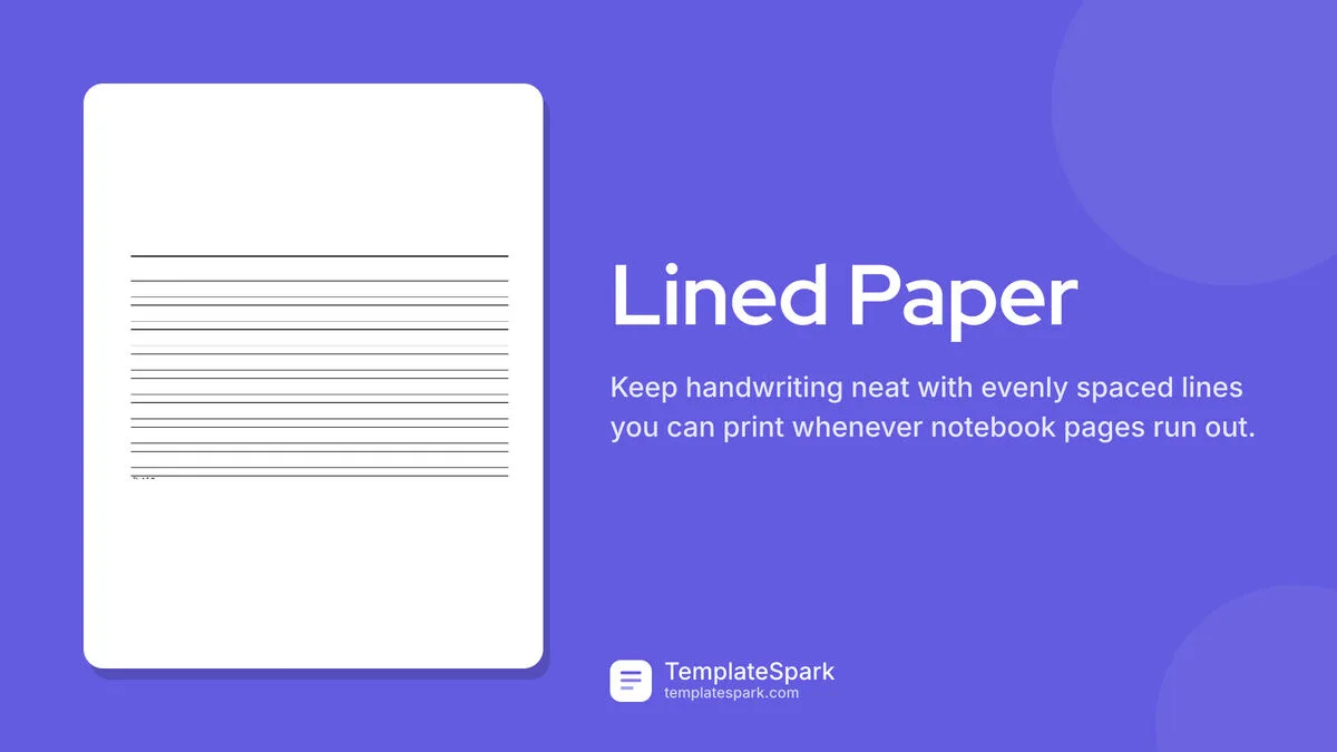 Lined Paper Lined Paper