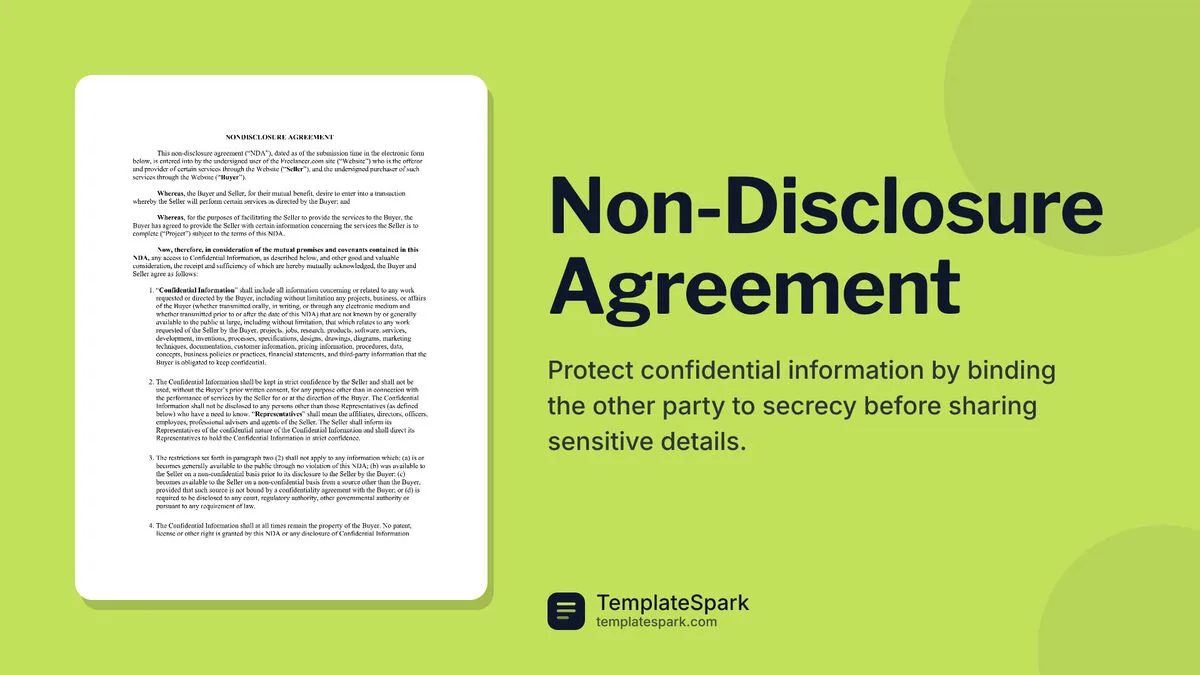 Non-Disclosure Agreement Non-Disclosure Agreement