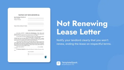 Not Renewing Lease Letter