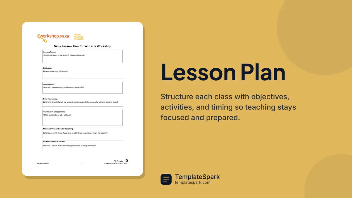 Lesson Plan Lesson Plan
