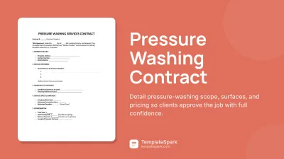 Pressure Washing Contract