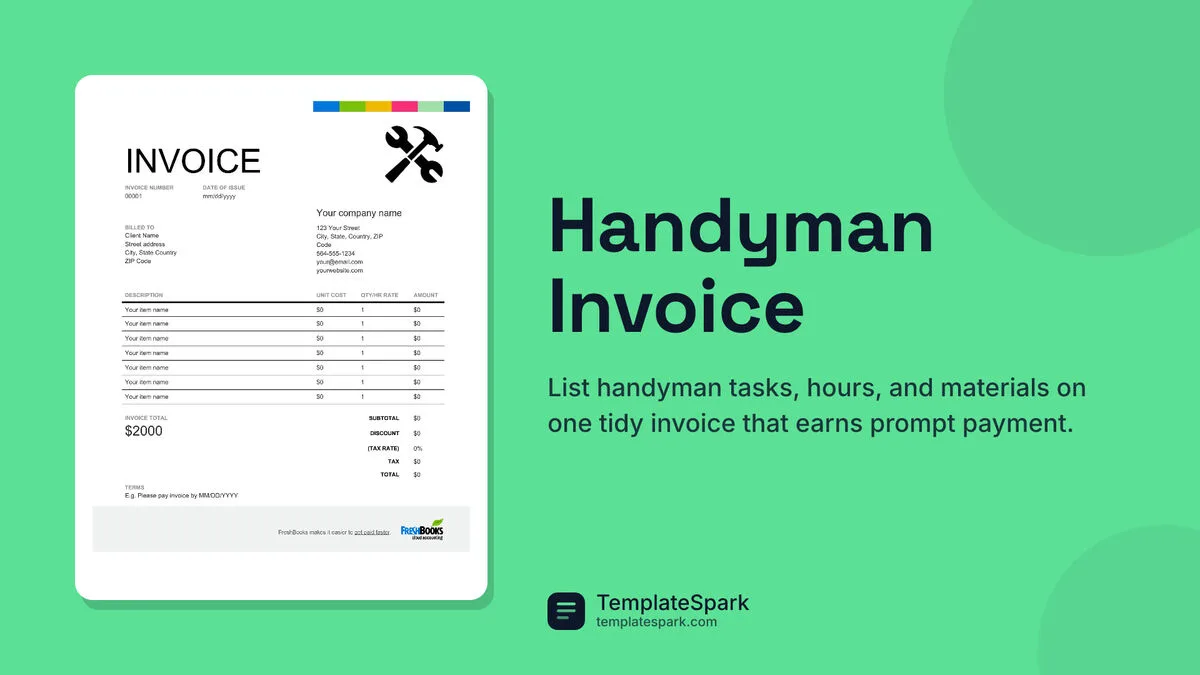 Handyman Invoice Handyman Invoice