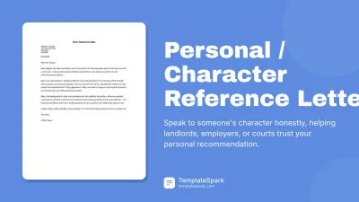 Personal / Character Reference Letter