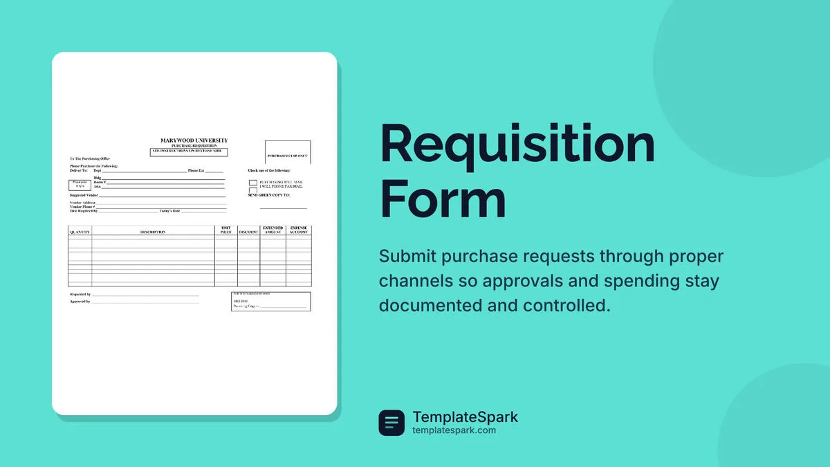 Requisition Form Requisition Form