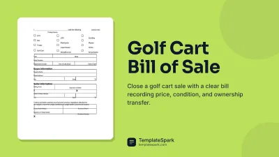 Golf Cart Bill of Sale
