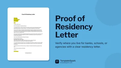 Proof of Residency Letter