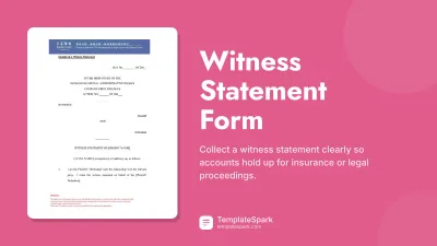 Witness Statement Form
