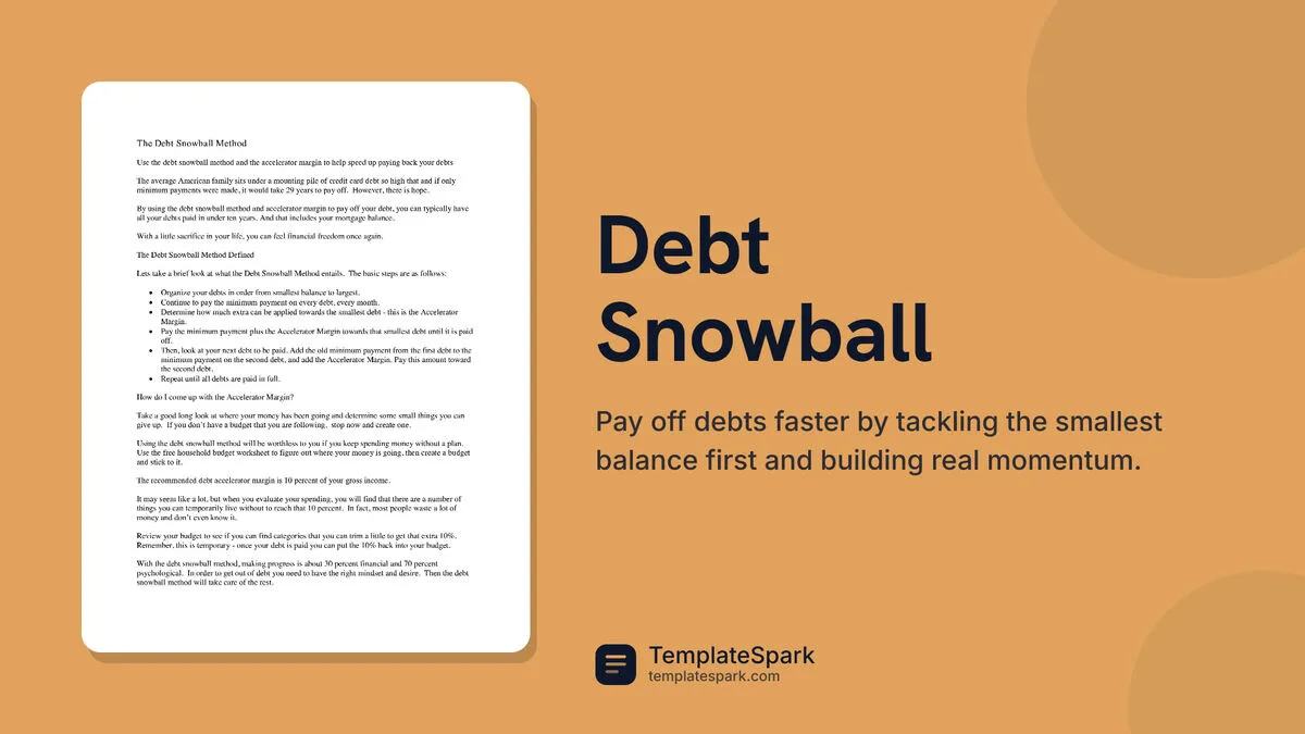 Debt Snowball Debt Snowball