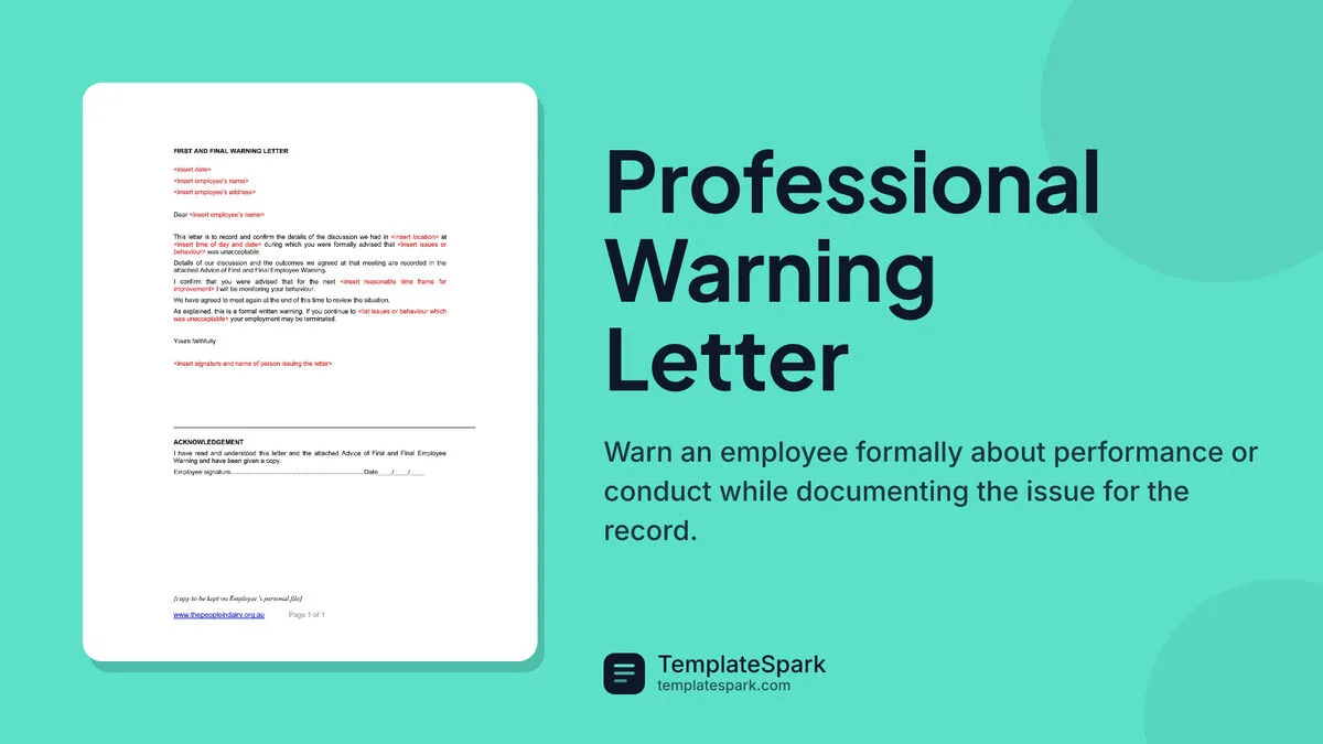 Professional Warning Letter Professional Warning Letter