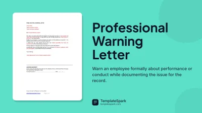 Professional Warning Letter