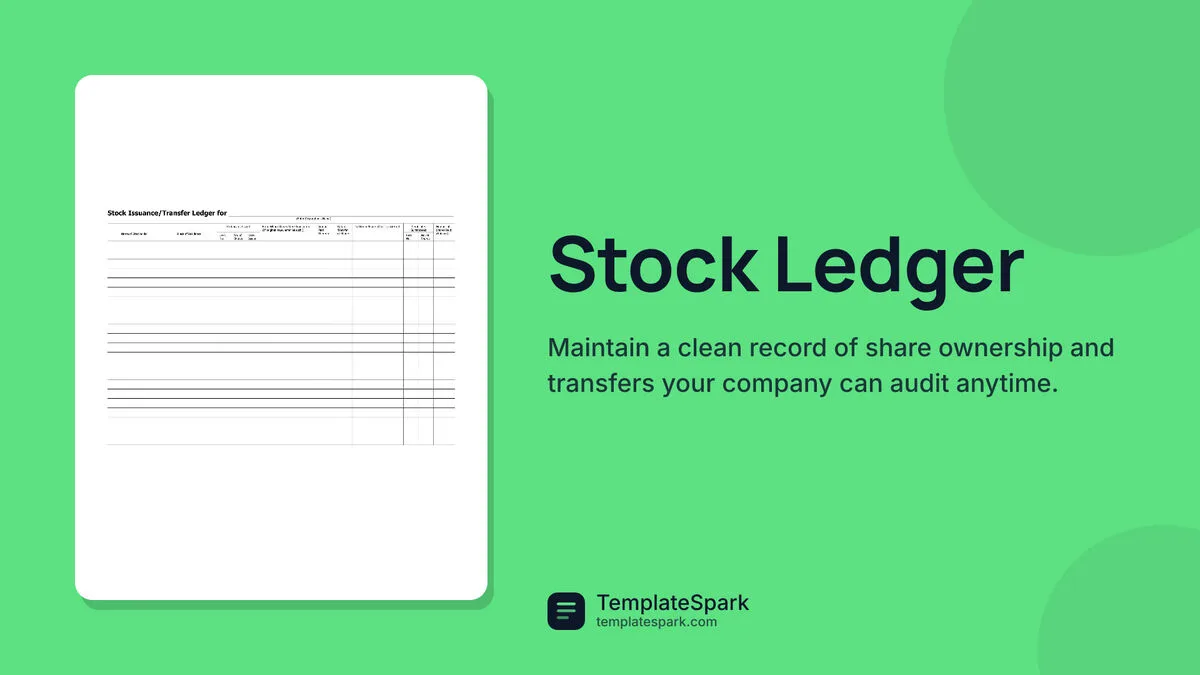 Stock Ledger Stock Ledger