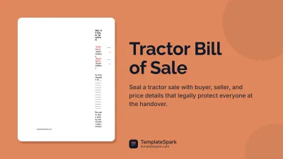 Tractor Bill of Sale