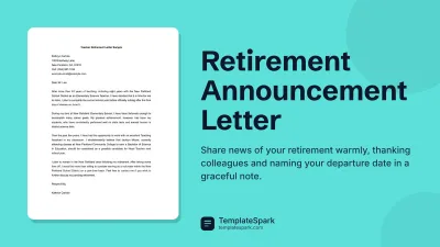Retirement Announcement Letter