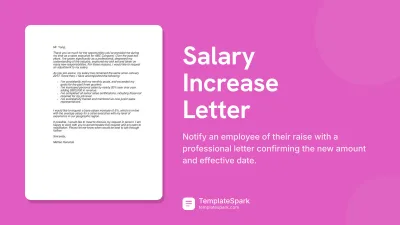 Salary Increase Letter
