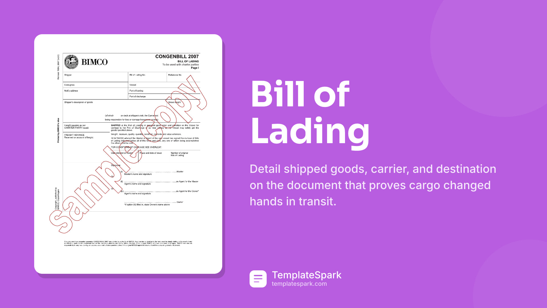 Bill of Lading