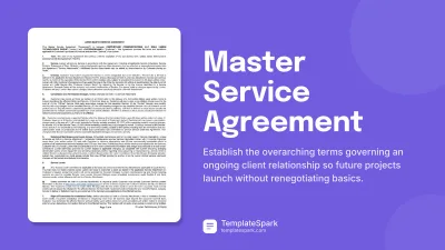 Master Service Agreement