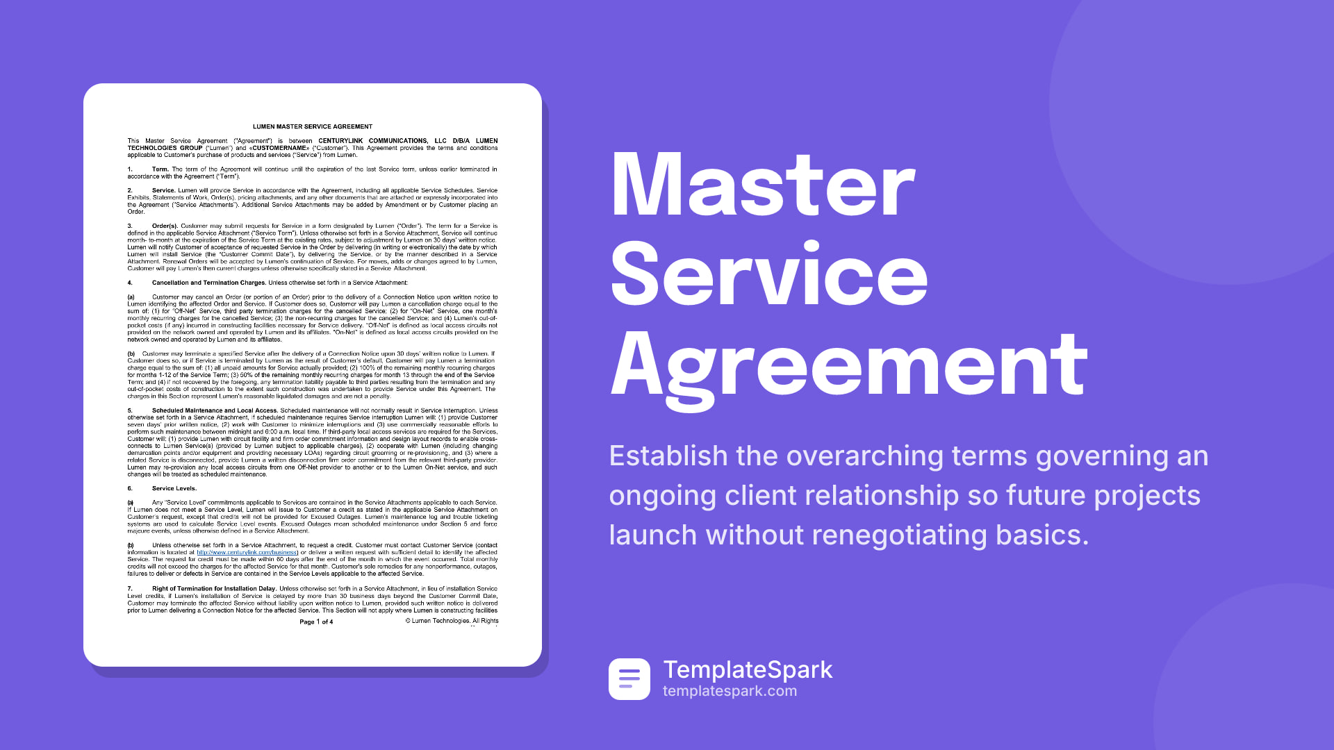 Master Service Agreement