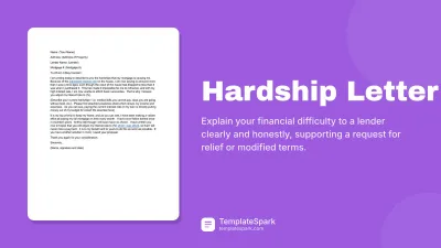 Hardship Letter