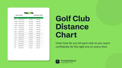 Golf Club Distance Chart