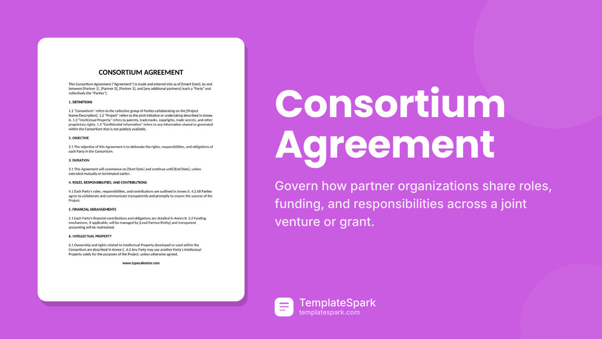 Consortium Agreement