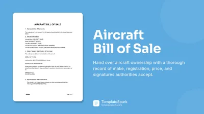 Aircraft Bill of Sale