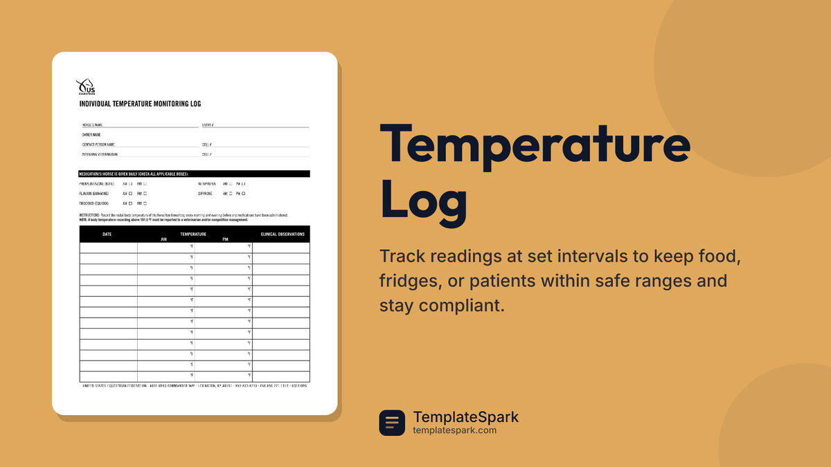 Temperature Log preview