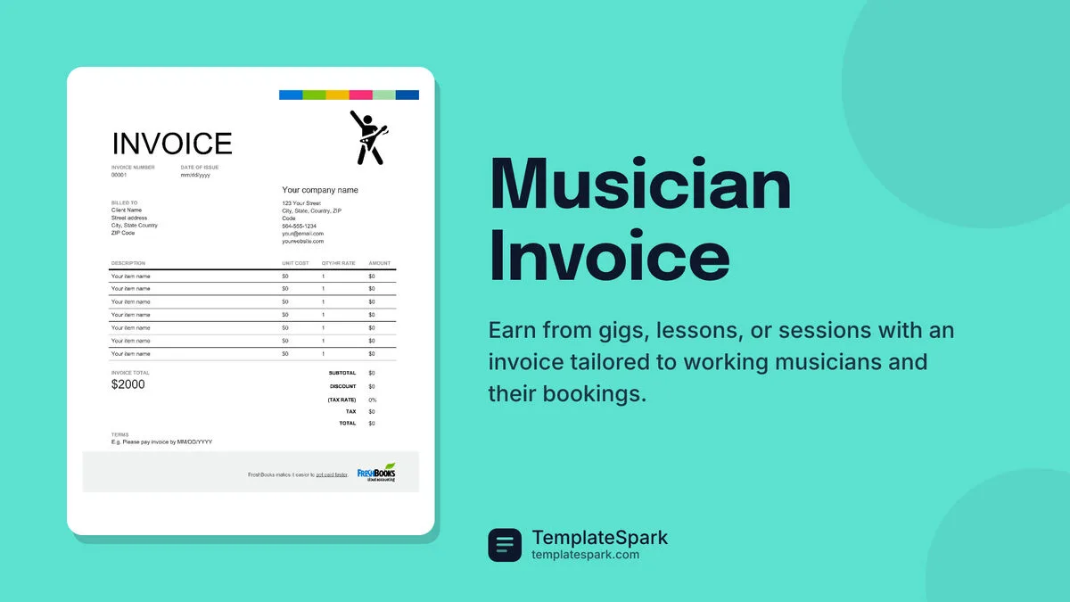 Musician Invoice Musician Invoice