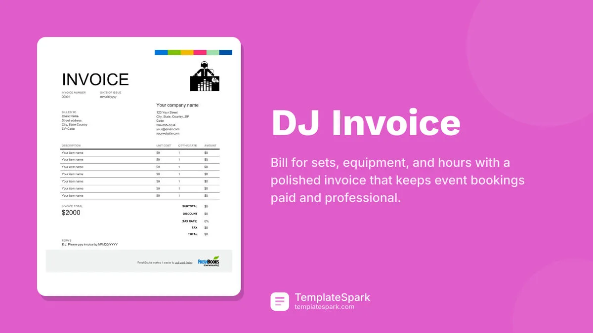 DJ Invoice DJ Invoice